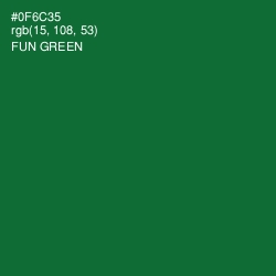 #0F6C35 - Fun Green Color Image